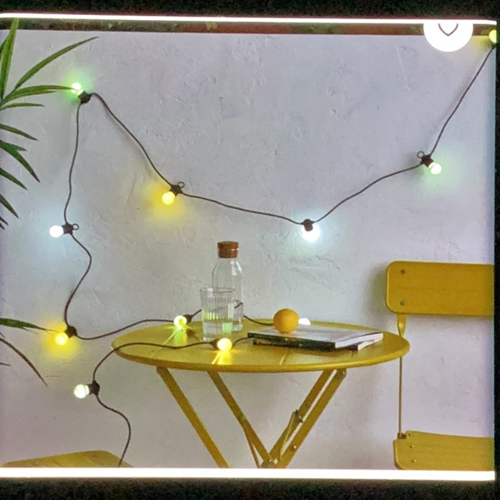 IKEA SOLVINDEN String Lights with White, Yellow, and Green Accents - Picture 3 of 9